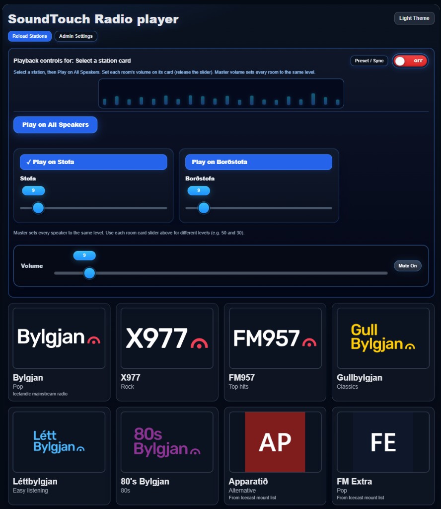 SoundTouch Radio player app screenshot